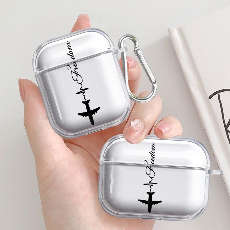 World Travel Routes Clear Earphone Cases Cover Case For Airpods 4 Pro2 2 3 1 Pro Pro3