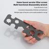 9 In 1 Metal Faucet Aerator Removal Tool For Hidden Threaded TJ TT JR STD & Cut Side M16-M24 Sizes