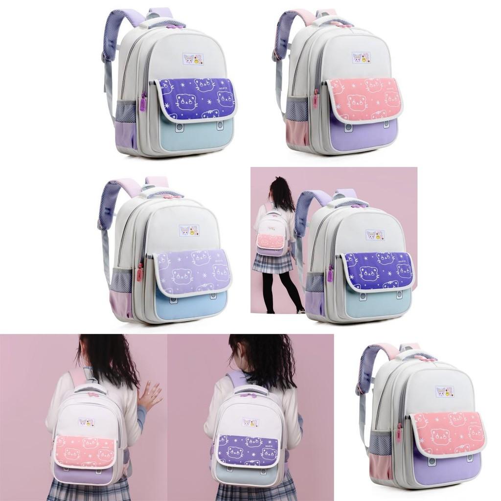 Cute Cartoon Backpack For Kids Large Capacity School Bag Stylish Oxford Fabric Design