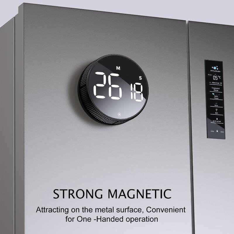 Digital Magnetic Kitchen Timer Manual Countdown Rotation Timer Mechanical Cooking Timer Cooking Shower Stopwatch