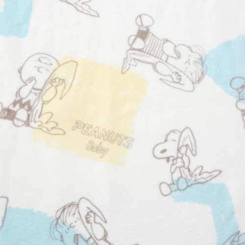 nishikawa [nishikawa] snoopy peanuts baby cotton blanket made in japan gift baby shower gift box beige 153160015300 85 x 115cm