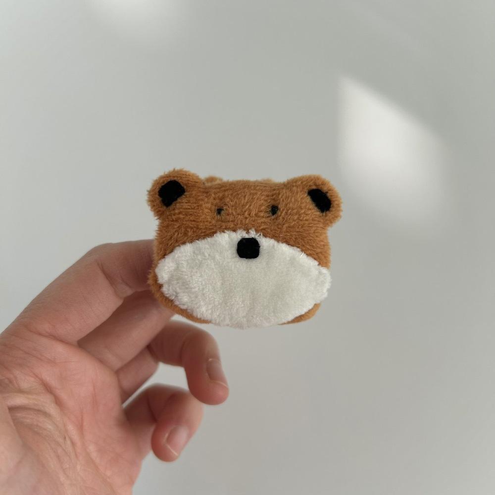 Bear Wired Headphone Cable Storage Buckle Data Cable Storage Portable Fabric Charging Organizing Buckle Cute Cable Manager