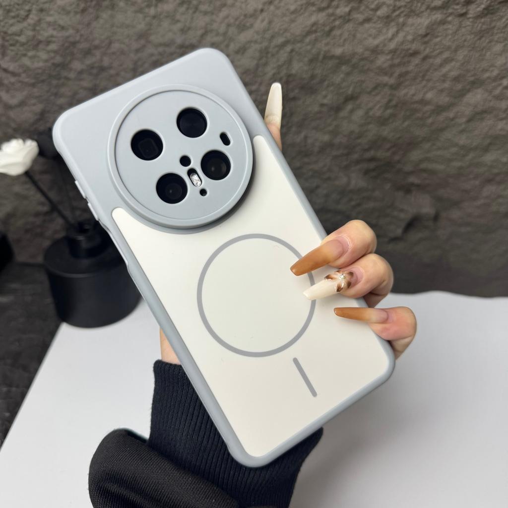 Hit Color Breathable Edge For Magsafe Magnetic Phone Case For Huawei Mate 80 Pro Max 60 70 Pura80 Pura70 Pro + Shockproof Cover