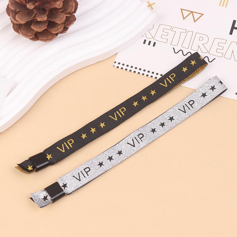 5Pcs Vip Cloth Event Wristband Vip Fabric Wristbands Solid Color Cloth Wristband Event Club Lightweight Concert Wrist Strap