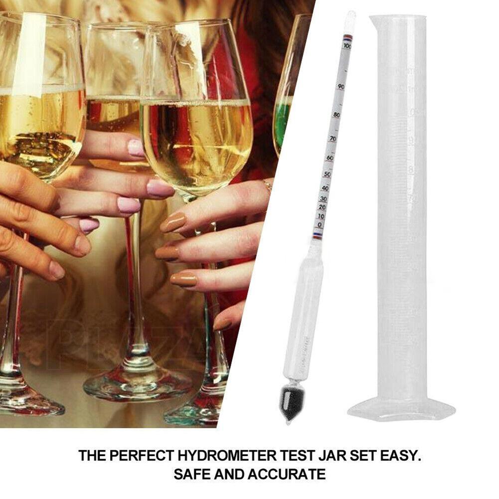 Alcohol Meter Distilling Tool With Measuring Cup Alcohol Hydrometer