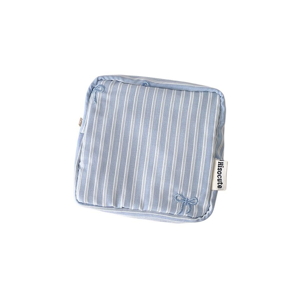 Large Capacity Bow Cosmetic Bag Korean Style Cloth Portable Beauty Case  Vacation Travel