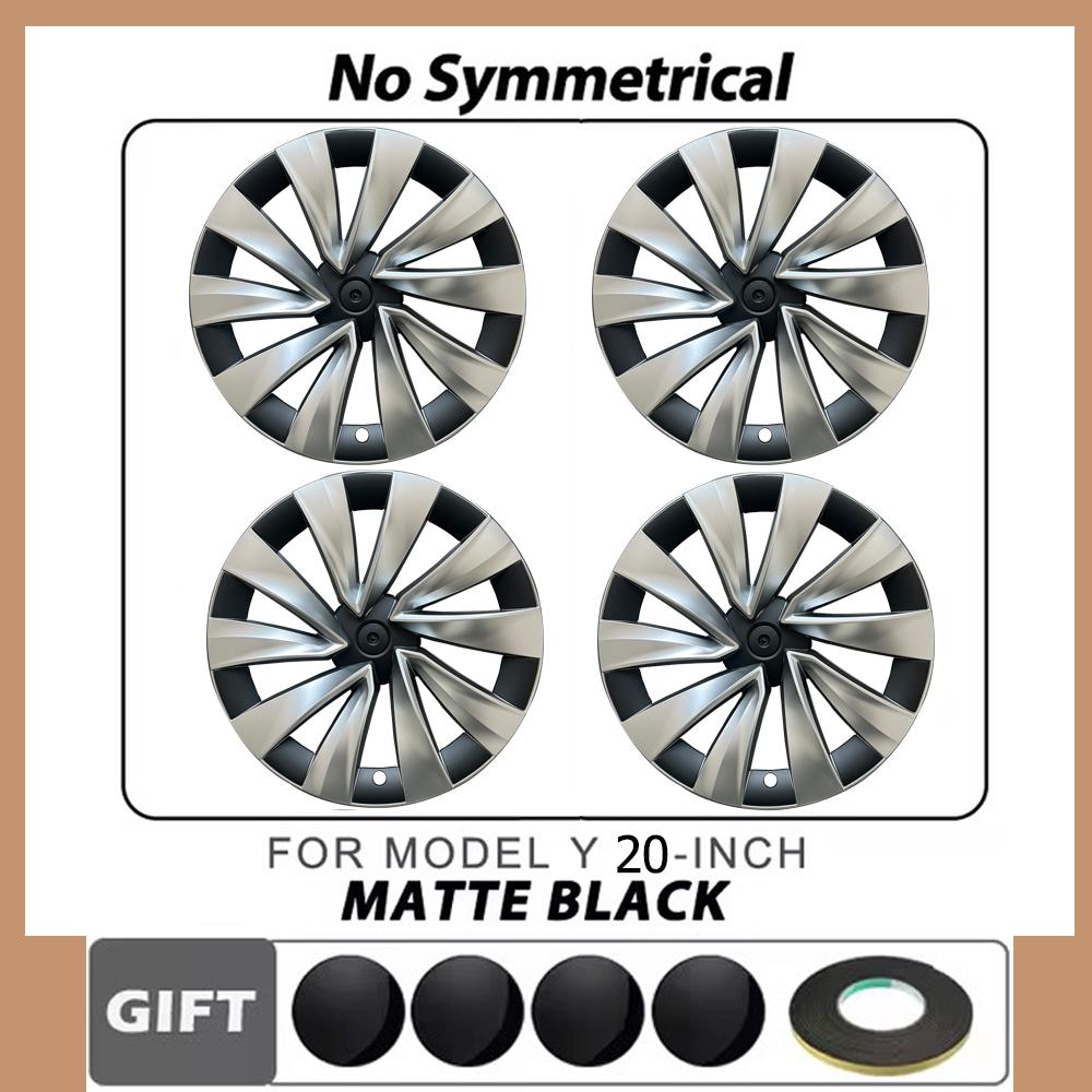 Wheel Covers for 4pcs Model Y Juniper 2025 Wheel Cover 20 Inch Wheel Trim Covers Tesla Accessories Wheel Rim Protector Cover