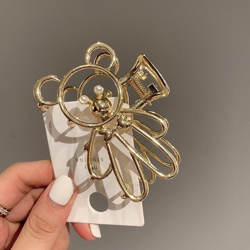 High-End Large Metal Claw Hair Clip for Women - Elegant Updo Accessory