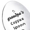Engraved Stainless Steel Spoon Fathers Day Gifts for Dad Portable Coffee Tea Cooking Utensil