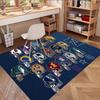 NFL Print Rug, Washable Floor Carpet, For Entryway Dorm Laundry Room Office Study, Home Decor Birthday Christmas Gift