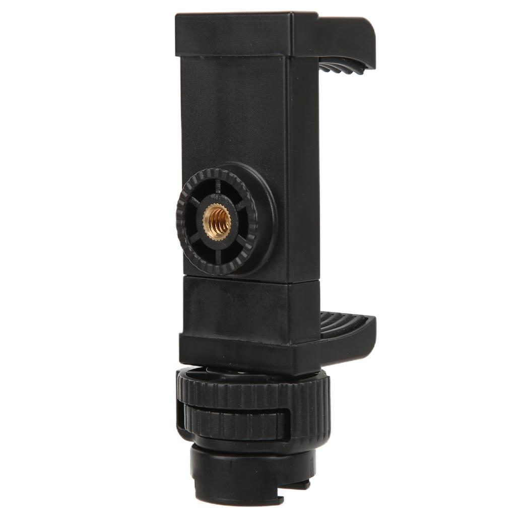 Portable Tripod Smartphone Mount Phone Tripod Adapter Clamp with Cold Shoe Mount