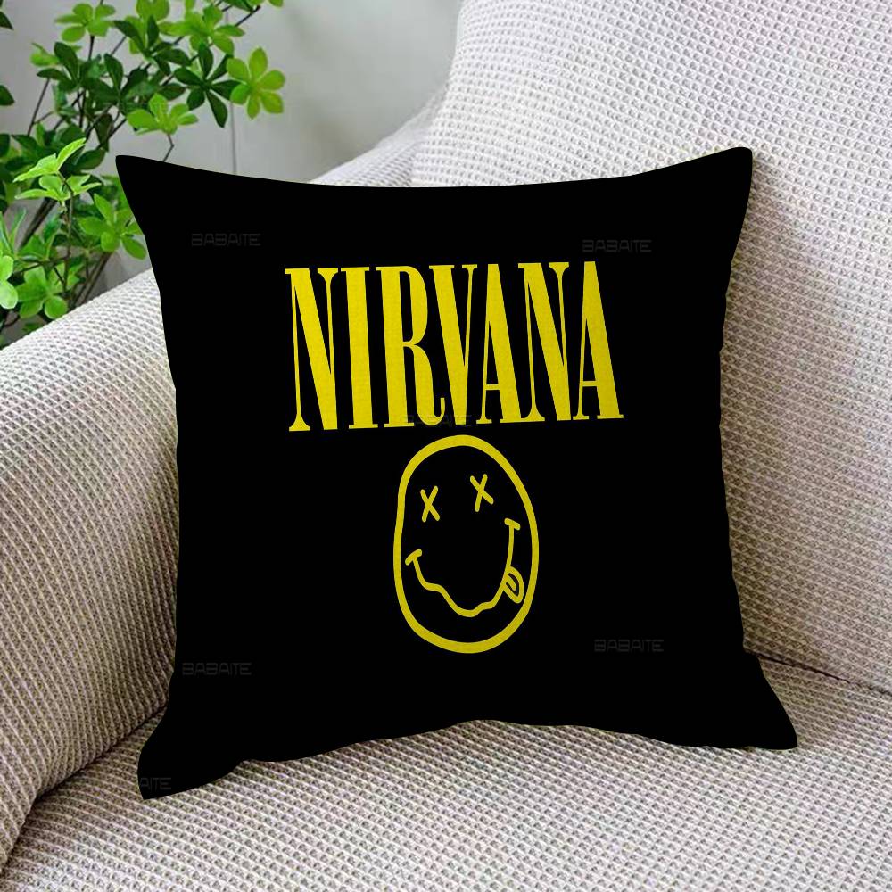 N-Nirvana Anime Pillow Cover Design Cushion Cover Decor Holiday Decorati