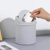Mini Desktop Bin Small Trash Can Tube With Cover Bedroom Trash Can Home Desk Garbage Can Clean Workspace Multifu Storage Box