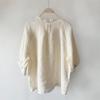 Johnature Koszule letnie Casual Vintage Falbany Kołnierzyk Proste Luźne Jednolity kolor Plisowane Wszystkie Dopasowane Bluzki damskie