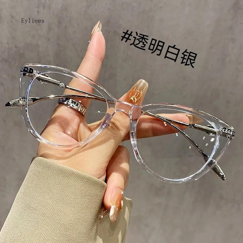 

Fashion Cat Eye Reading Blue Light Glasses Women Optical Computer Glasses Wives Luxury Eyeglass Frames Plus Diopter 0 +2 +4.0 4