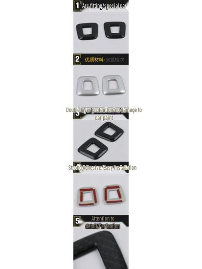 17 1 Series Front Upper Air Outlet Decorative Frame & Dashboard Air Conditioning Sticker