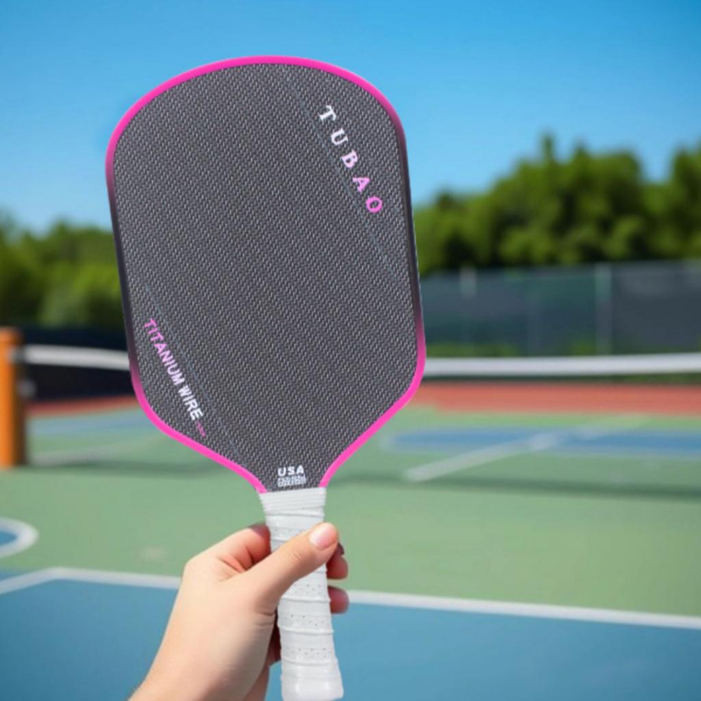 Pickleball Paddle Lightweight Design Metal Alloy Wire Pickleball Paddle Sports Equipment Shock Absorption Ergonomic Extended