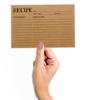 Inkdotpot 4x6 Inch Recipe Cards (Set of 50) , Thick Double Sided Premium Card Stock- Modern Style Kraft Recipe Notecards