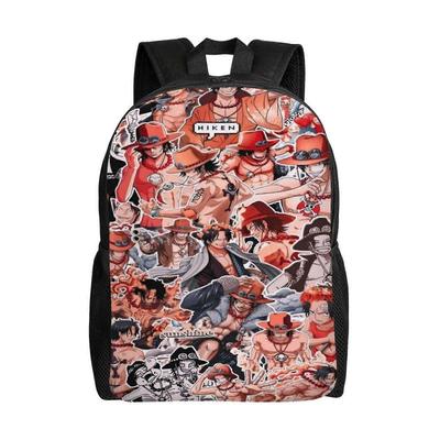 PortgasD Ace Anime Backpack Cartoon Travel Bags 3D Printed Casual Daypacks-SYS191