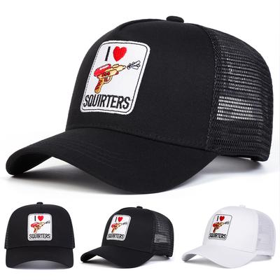 Cappellino da Baseball Hip Hop Unisex SQUIRTERS Ricamato Regolabile con Rete Traspirante Cappelli per Primavera Estate Tempo Libero all'Aperto Accessori da Viaggio per Donna Uomo