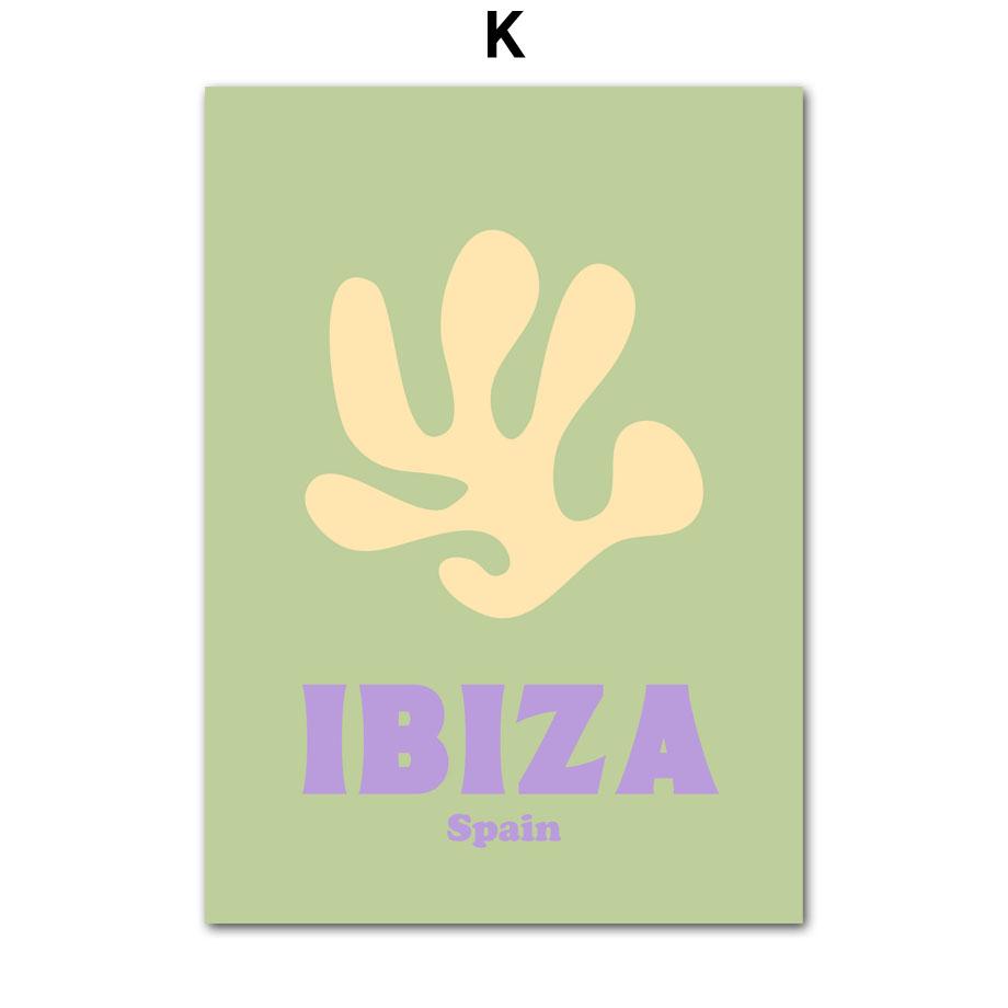 Groovy Leaf Matisse Pastel Pink Postere și imprimeuri Artă de perete Retro Funky Pânză Pictură Imagini Estetic College Decor Room