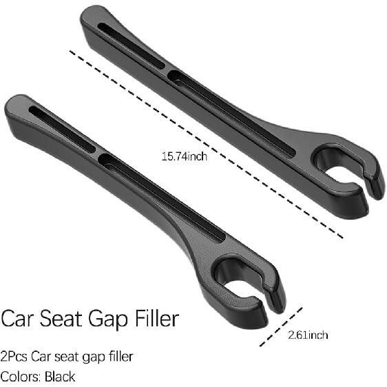 2PCS Car Seat Gap Filler With Phone Holder,[New Upgrade] Multi-Function Car Side Seat Gap Filler For Prevent Items Falling,Universal Car Seat