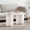 Coffee Table Set 2 Pcs White