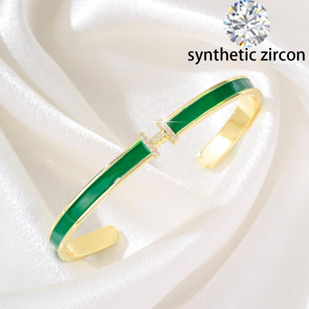 Zirkon Brieföffner Armreif: Exquisites High-End Pendlerarmband für Damen