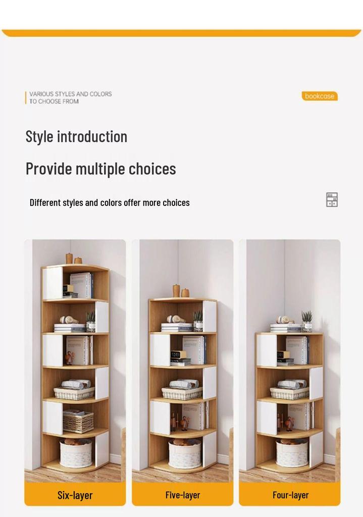 Triangular Corner Shelf Cabinet: Simple Storage for Bedroom and Living Room