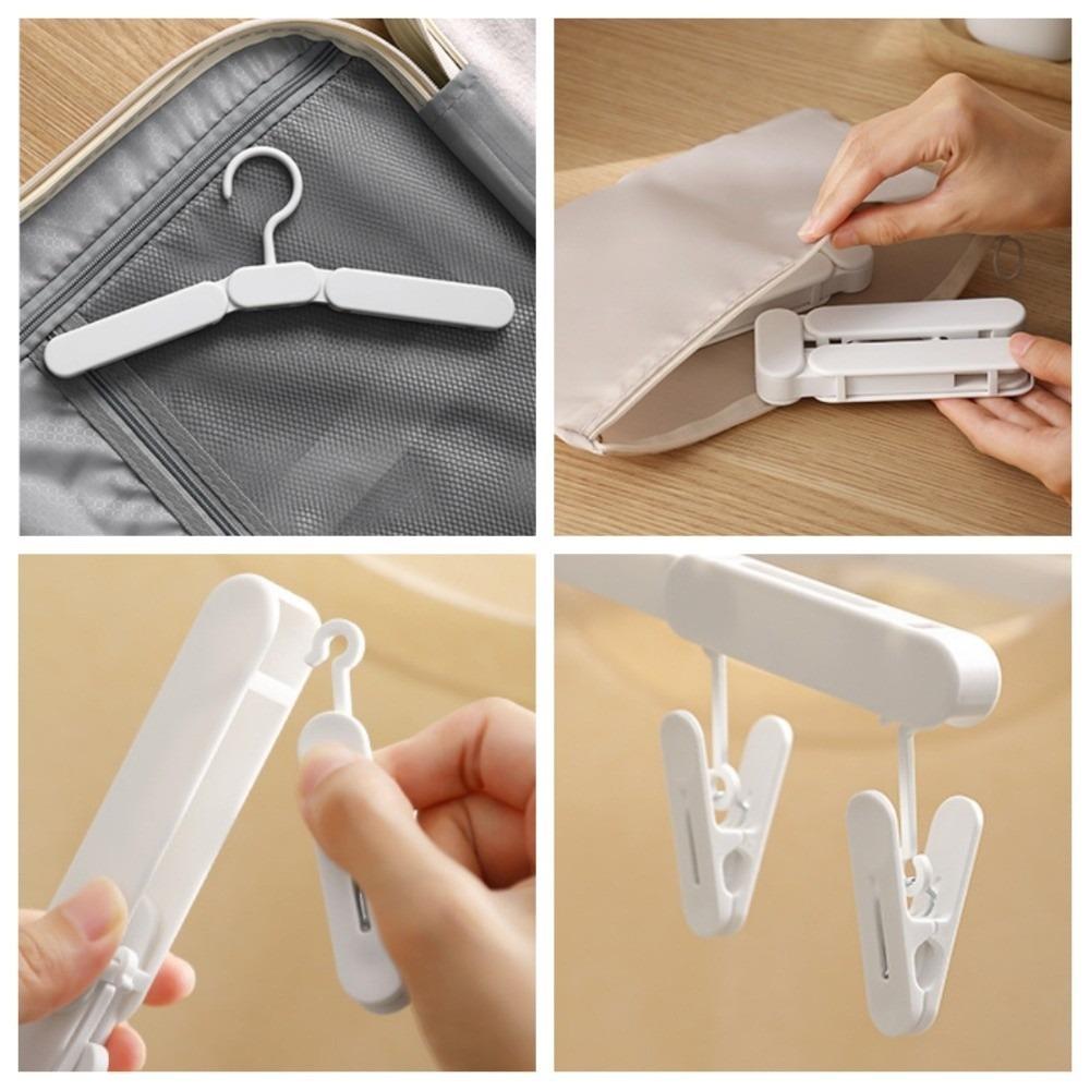 Non-Slip Travel Hangers Mini Size Pant Clips Multi-functional Foldable Clothes Hanger  Travel