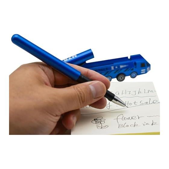 Maydahui Cool Missile Car Model Ballpoint Pen, 0.5mm Black Ink, Set of 3, Cute & Fun Stationery, Gel Pen for Kids, Students, Birthdays, Gifts, Smooth