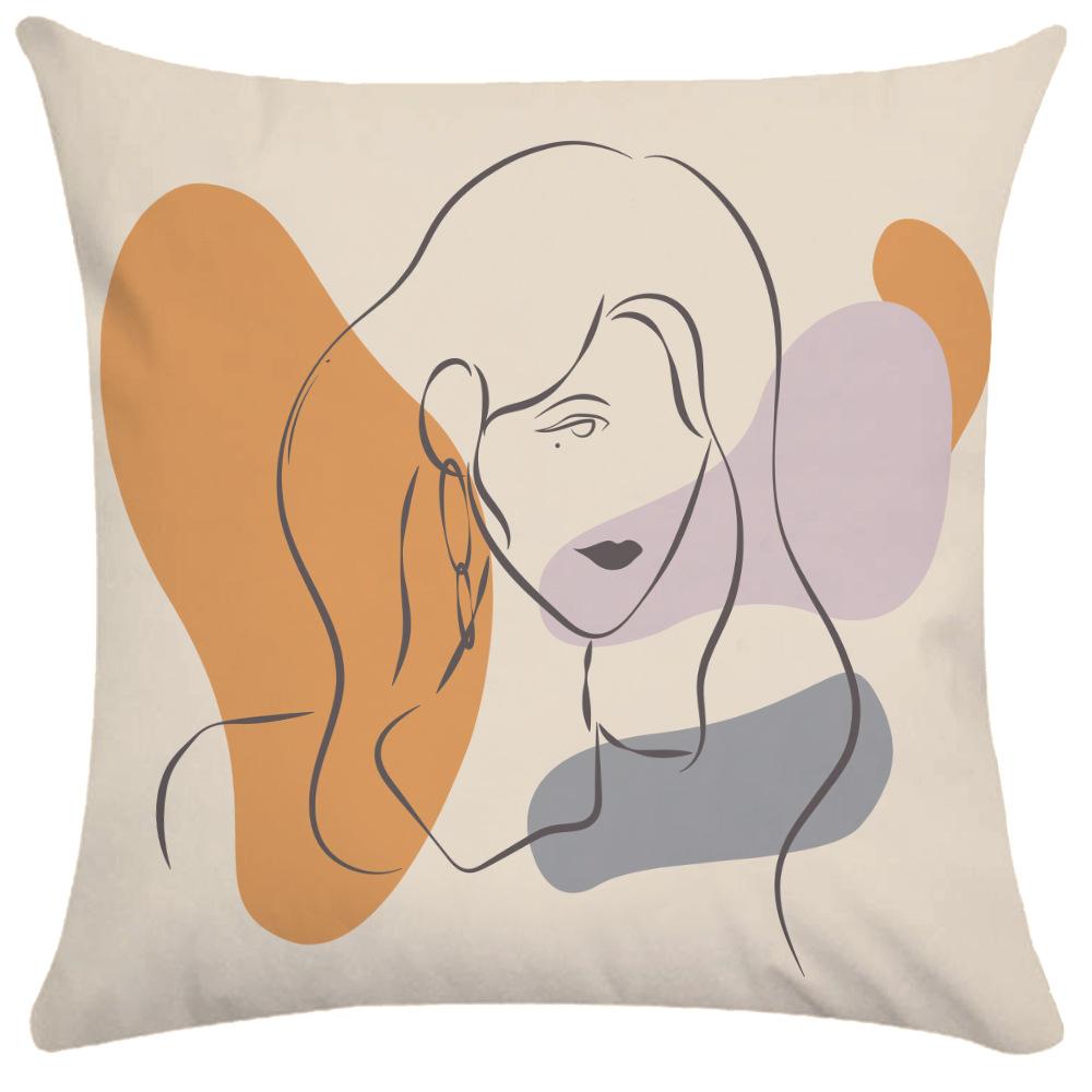 50x50cm Pillowcase Nordic Square Pillowcase Living Room Decoration Backrest Cover Sofa Cushion Pillowcase