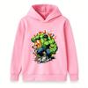 Kids Unisex Pullover Hoodie, Cool Super Hero Green Hulking Print Casual Sweatshirt for Boys Girls, Comfortable Warm Outerwear for Daily Wear