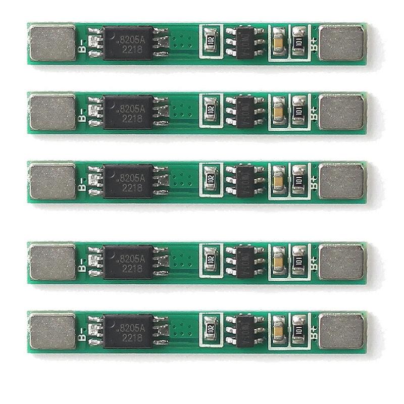 1/5/10PCS 1S 3.7V 3A Li-ion BMS PCM Battery Protection Board BMS Charging Protection Board Module 18650 Li-ion Lithium Battery
