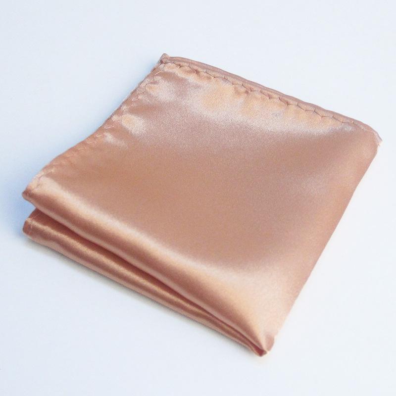 Men's Solid Color Pocket Square for Suits - Multi-color Wedding & Business Accessory Scarf
