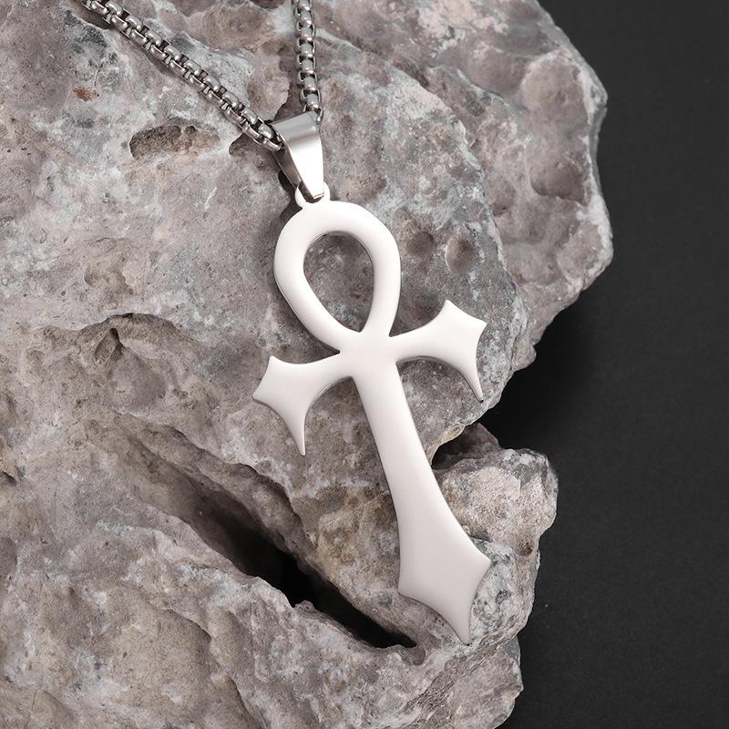 Style Jewelry Cuban Chao Anka Cross Light Luxury High-end Pendant Necklace