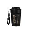 Stainless Steel Insulated Cup With Lifting Rope, Car Mounted Direct Drinking Accompanying Cup, Mug, Octagonal Coffee Cup