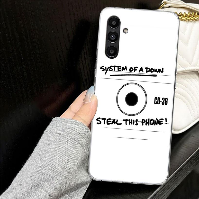 

System Of A Down Case for Samsung A17 A16 A56 A36 A26 A15 A55 A35 A25 A14 A54 A34 A24 Phone Cover A13 A53 A33 A23 A05S A04S Samsung A13
