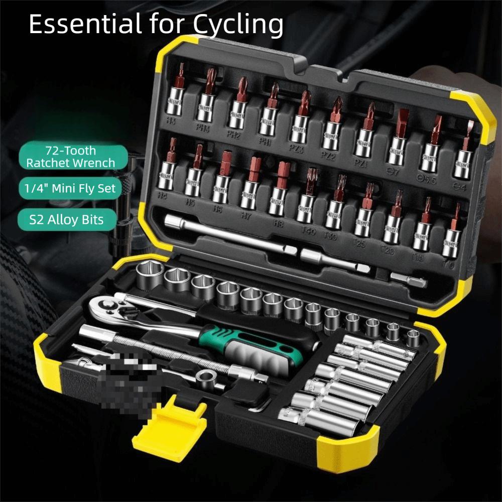 24/72 Tooth Socket Wrench Set Extension Bar Car Repair Tools Auto Repair Tools Auto Repairing