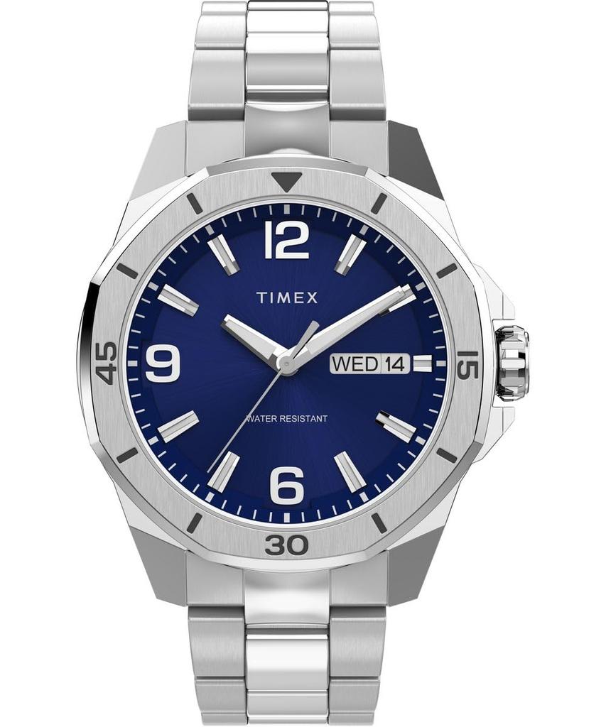 TIMEX TW2W79500 Men's Quartz Watch, Blue, Mineral Crystal, 5 ATM Water Resistance