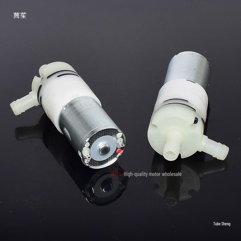Miniature 370 Diaphragm Water Pump: DC 6V/12V/24V, Self-Priming, Suitable for Vacuum and Water Dispensing Applications.