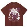 230 Gsm 100% Bawełna Jujutsu Kaisen V35 Druk Mahoraga Unisex Ciężka Bawełniana Koszulka
