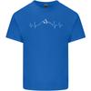 Mountain ECG Trekking Hiking Climbing Pulse Unisexs Light Cotton TShirt