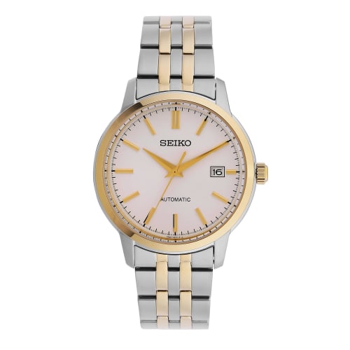 

Seiko 5 Sports Watch, Overseas Model, Automatic, Silver and Gold Combination, Men s, SRPH92K1