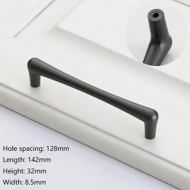 23mm-205mm Modern Cabinet Handle Furniture Hardware Handle Gold Kitchen Cabinet Drawer Knob Handles For Kitchen Cabinets