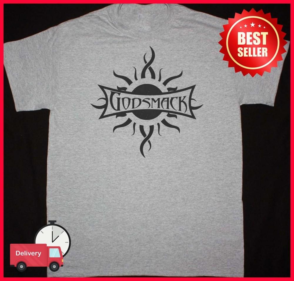

Merry Christmas Godsmack Gray 1side All Size Tee Shirt Cotton Unisex T-Shirt XXL