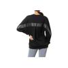 Adidas Solid Color Loose Fit Crew Neck Pullover Long Sleeve Sweatshirt Women tops Black IK9888