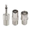 F Type Telescopic Antenna Shrink Length 5.91in F Plug F Type Female Plug Connector with Adapter for TV Table Top Radio