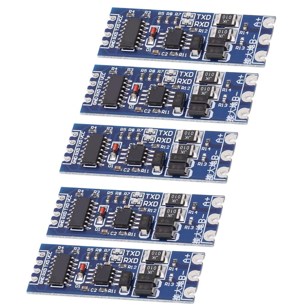 5 Pcs TTL To RS485 Converter Module Strong Anti Interference Lightning Protection TTL To RS485 Adapter Board