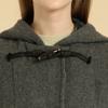 Bcbg Hooded Duffle Check Coat B5wah835